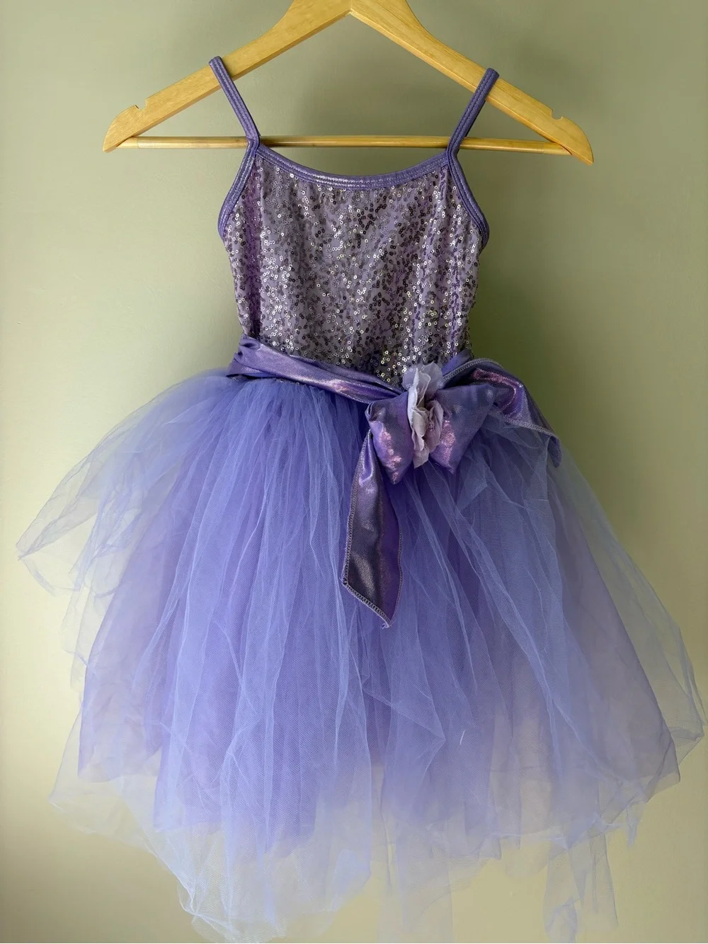 A WISH COME TRUE Lilac Sequin Tulle Dance Costume Dress Ballet - Size 2-3